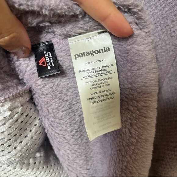 Patagonia Re-Tool Snap-T Fleece Pullover Verbena Purple X-Dye M NWOT - Picture 8 of 9